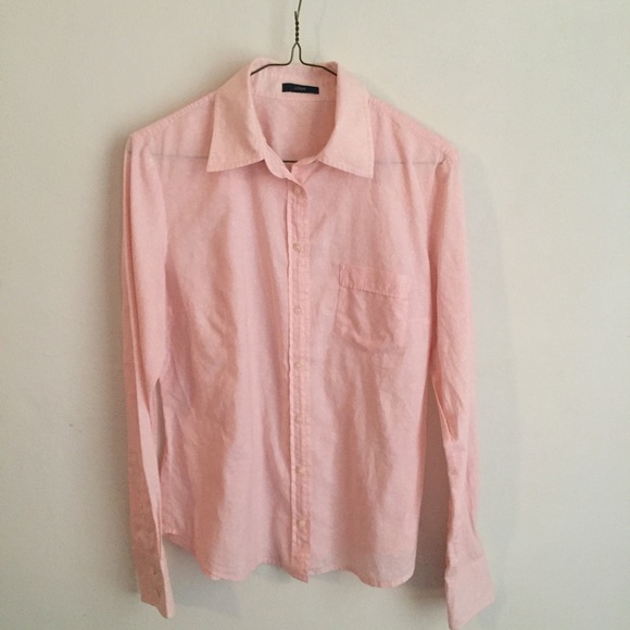 J. Crew Tops - J. Crew soft pink floral pattern shirt